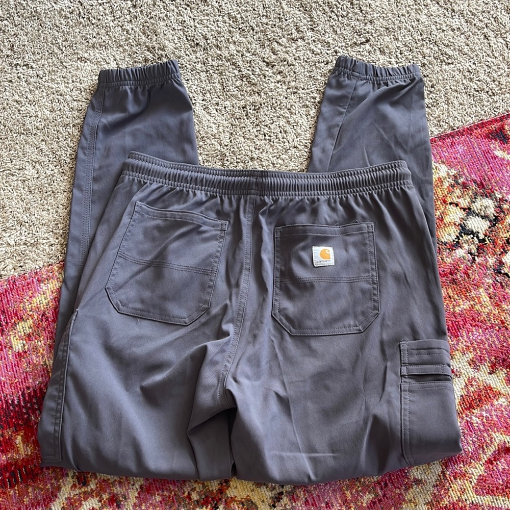 Carhartt Rugged Flex Slim Leg Scrub Pant Grey - Picture 8 of 8